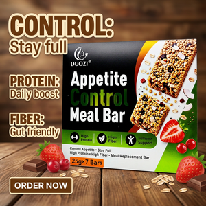 Barra de Comida para Controlar el Apetito DUOZI 25g×7, Barra Sustitutiva de Comida Alta en Proteínas, Alta en Fibra y Baja en Azúcar para Adultos - Product Image 2