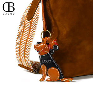 <span class=keywords><strong>Daboo</strong></span> พวงกุญแจเชือกหนังแท้คุณภาพสูงสำหรับสัตว์เลี้ยงปรับแต่งโลโก้ได้ตามต้องการพร้อมจี้นำโชค - Product Image 6