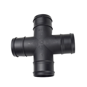 Conectores de Manguera Plana de Plástico de Alta Calidad, Cruzados de 50 mm, para Sistemas de Riego Agrícola - Product Image 1