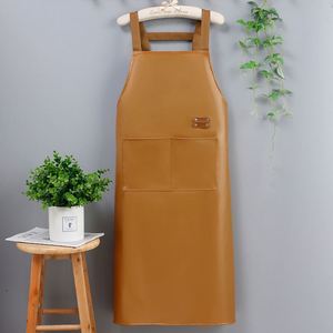 Delantal de Cocina Grande con Bolsillos, Impermeable, Resistente al Aceite y al Polvo, de Cuero PU para Chefs - Product Image 5