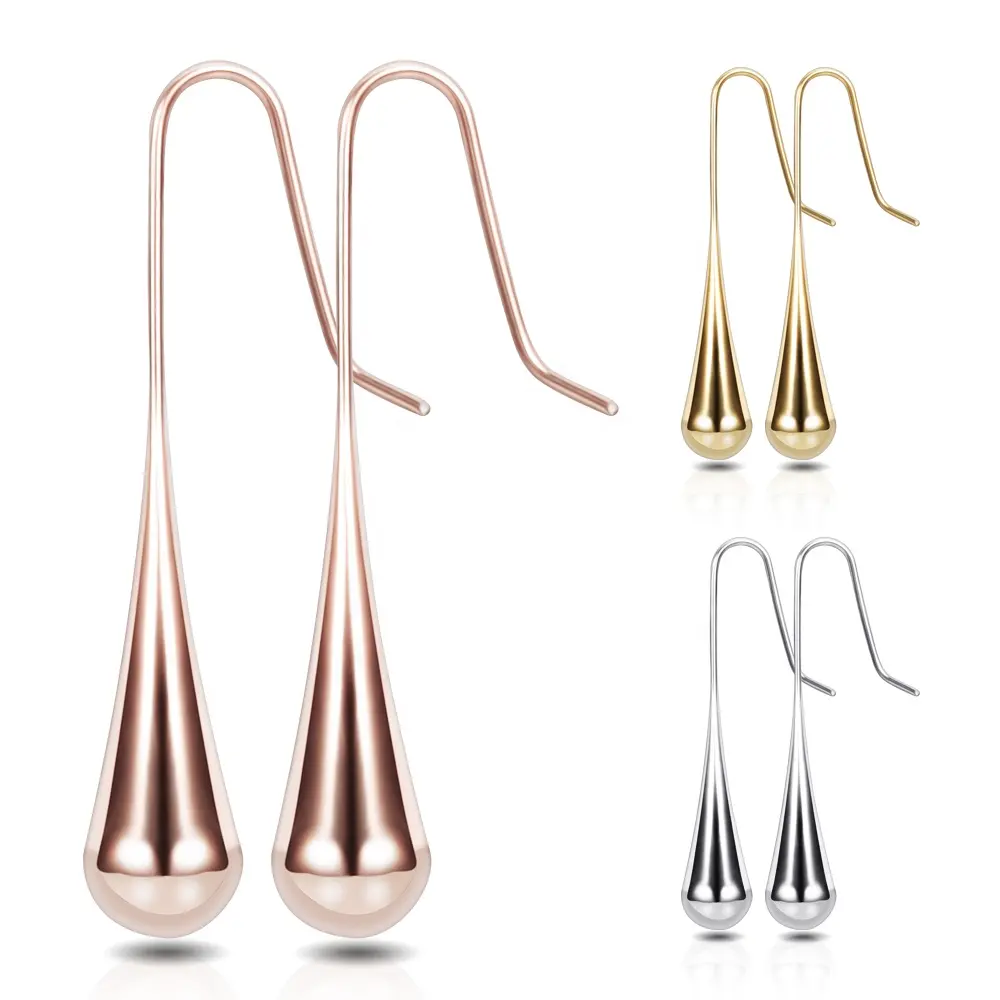 New Pattern Stainless Steel Drop Earrings Small Fresh Fashion Titanium Steel Women Earrings Gift