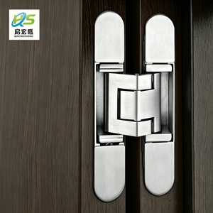 Bisagra oculta de acero inoxidable 304 fundido en 3D, 180 grados, 25x138mm, 100kg, para puerta de hotel Bld-gz138, apertura de 180 grados - Product Image 1