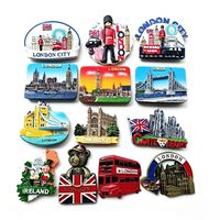 Aimant de réfrigérateur souvenir 3D personnalisé, bus rouge de Grande-Bretagne, Londres, Édimbourg, Cambridge, Angleterre, aimant de réfrigérateur promotionnel personnalisé