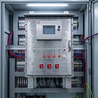 Panneau de commande antidéflagrant OEM pour l'automatisation industrielle SS316L IP66 Ex Db IIB T4 Gb pour l'industrie pétrolière et gazière, zone à risque