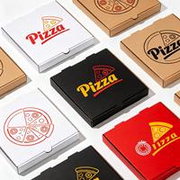 Échantillon Gratuit - Boîte à Pizza Personnalisée en Carton Ondulé Biodégradable et Imperméable 33x33 Pouces - Boîte pour Tranche de Pizza de 12 Pouces - Style Luxe avec Gaufrage