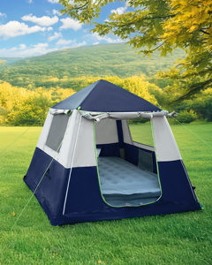 5㎡ Large Size Outdoor Inflatable Air Tent Waterproof <b>Canvas</b> for Camping and Beach Activities Convenient <b>Backpacking</b> Gear PFIT05S - Product Image 1