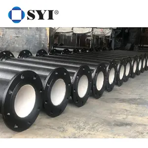 SYI-Tubo de hierro fundido centrífugo, tubería de hierro dúctil con brida estándar K12, ISO2531