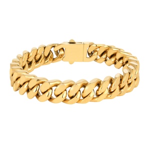 Jewelry <b>for</b> <b>Men</b> Stainless Steel Bracelet Gold Plated Jewelry Cuban Link Bracelet Chunky Bracelet Durable Stainless Steel Jewelry - Product Image 6