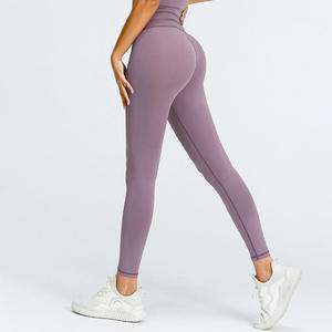 Conjuntos de Pantalones de Yoga para Mujer al por Mayor, Diseño Sólido, Cintura Alta, Personalizables, 100% Poliéster, Secado Rápido, Transpirables, con Efecto Push-Up - Product Image 4