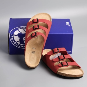 Sandalias Premium de Corcho con Triple Correa Estilo Birkenstock de Fábrica Florida, con Tres Hebillas y Empeine de Ante (Zueco) - Venta al por Mayor Directa de Fábrica - Product Image 1
