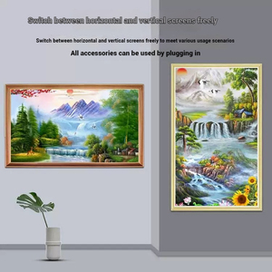 21.5-86 Inch Trong Nhà Thông Minh Khung Tv Thư Viện Nghệ Thuật Tư Nhân Bảo Tàng Anti-Glare Matte <span class=keywords><strong>LCD</strong></span> Khung Ảnh Kỹ Thuật Số Cho Sân Bay Trung Tâm Mua Sắm - Product Image 2