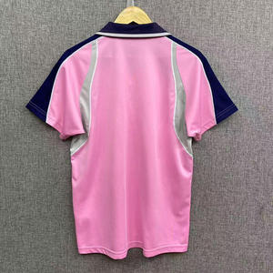 Camiseta Deportiva Personalizada, Transpirable, de Secado Rápido, con Paneles de Poliéster, Cuello en V, Ribete en Contraste, Unisex, para Tenis de Mesa - Product Image 3