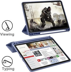 Nhà máy thiết kế trường hợp máy tính bảng cho <span class=keywords><strong>Apple</strong></span> <span class=keywords><strong>iPad</strong></span> không khí 5 trường hợp cover quay lại cho <span class=keywords><strong>iPad</strong></span> 10.9 inch trường hợp chống sốc tự động tỉnh táo ngủ - Product Image 3