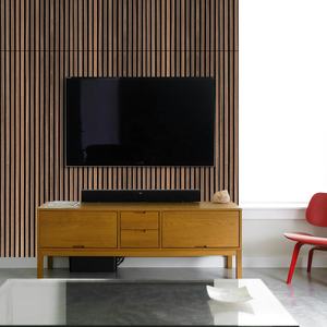 Vivid Tiles Peel and Stick Holz latten platten Klebende Akustik platten für die Wand dekoration 3D geriffelte Paneele für Wohnzimmer Schlafzimmer - Product Image 5