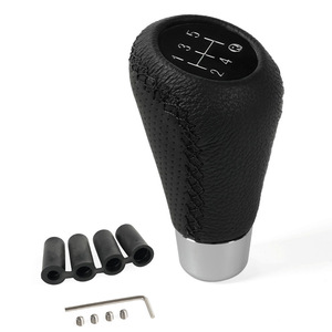 Car Gear <b>Knob</b> 5592 Leather 5-Speed Drilled Ergonomic <b>Shift</b> <b>Knob</b> For Manual Transmission Vehicles - Product Image 2