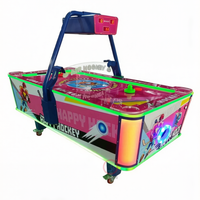 Meilleure Vente Nouvelle Machine de Jeu d'Arcade Électrique à Monnayeur pour 2 Joueurs, Surface Plate Robuste, Air Hockey Anglais