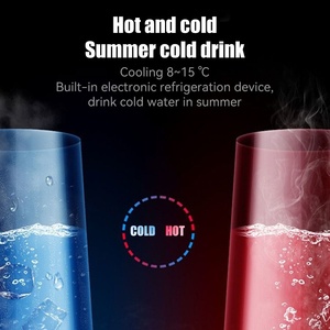 Tre sbocchi distributore di acqua elettrica di raffreddamento a freddo di riscaldamento piccolo Non Mini frigorifero di plastica per la casa Hotel Desktop