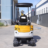 Promotion Mini-excavatrice sur chenilles, moteur Koop, diesel haute efficacité 14 CV, capacité de la benne 0,03 m³