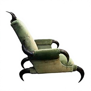 Silla, Mesa y Taburete de Cuerno de Ángel Africano Tallado a Mano, Impermeable, para Jardín, Arte Coleccionable, Regalo de Boda, Directo de Fábrica - Product Image 4