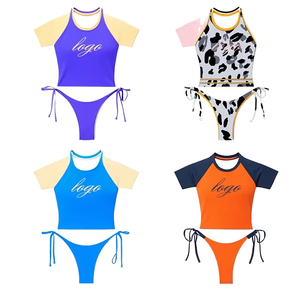 2 Piece Spandex Polyester Bikini Set Custom Women's Swimwear - Product Image 1