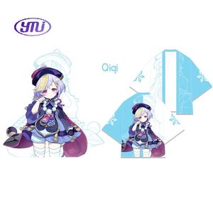 11 Styles Genshin Impact Xiao Haori <span class=keywords><strong>Yukata</strong></span> Japonais Cosplay Femme/<span class=keywords><strong>Homme</strong></span> Mode Été Manches Courtes <span class=keywords><strong>Coton</strong></span> Cape Streetwear - Product Image 5
