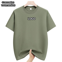 Zomer Casual Ademend Anti-kreuk Geprint Jersey Korte Mouw O-hals Ecologisch 100% Katoen 180 Grams Regular Fit Heren