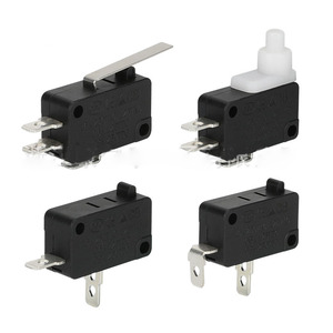 Microinterruptor con Carcasa Negra/Blanca, Interruptor de Límite 1A 125VAC, Microinterruptor DIP de 3 Pines - Product Image 4