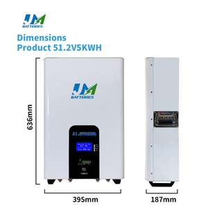 Batterie LiFePO4 murale JM 51.2V 100Ah 200Ah 5kWh 10kWh 48V 8000 cycles pour système solaire domestique hors réseau - Product Image 1
