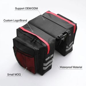 Sac de Selle Arrière pour Vélo, Sac de Selle de VTT Grande Capacité, Étanche, <span class=keywords><strong>Double</strong></span> Sacoches, Sac de Vélo, Équipement de Cyclisme - Product Image 4
