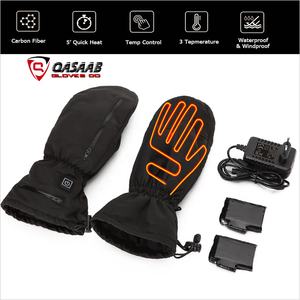 Vente en gros de mitaines et de cuirs noirs imperméables imperméables et respirants en cuir et neige gants de ski personnalisés pour hommes et femmes - Product Image 5