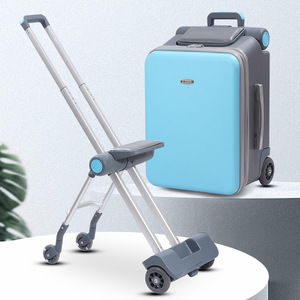 JX <span class=keywords><strong>Bagage</strong></span> Cabine Enfant Rigide Unisexe ABS de Haute Qualité à Roulettes avec <span class=keywords><strong>Port</strong></span> de Chargement USB, Valise Poussette avec Serrure Pratique pour Voyage - Product Image 5