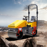 Compacteur vibrant à double tambour pour travaux routiers, mini-compacteur de sol haute performance