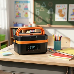 Lonchera Eléctrica Multifuncional con Calentamiento Rápido de 100W, Batería USB de 30000mAH, Capacidad de 1.35L, Pantalla LED Digital y Función de Banco de Energía - Product Image 6