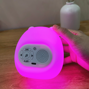 Horloge d'apprentissage du sommeil en gros avec affichage LED <span class=keywords><strong>Soleil</strong></span> Lune, machine à sons apaisants et veilleuse numérique pour bébés et enfants - Product Image 5
