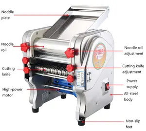 24CM nomaking yapma makinesi erişte makinesi otomatik ticari elektrikli makarnacı