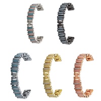 Bracelet à breloques en PVC coloré irrégulier pour montre série 11, modèle fin haut de gamme pour femmes, fermoir à pression de 14 mm