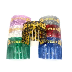 New fashion hair combs hair accessories holiday party lady headwear colorful hair combs for CHUUKESE