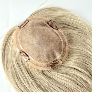 Pelucas de Cabello Natural para Mujer, Mono 5.5*6.5, para Cabello Fino, Color Natural, 130% de Densidad # FA - Product Image 2