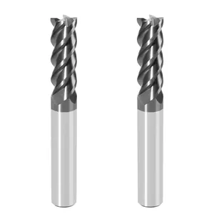 OEM 4 Flauta EndMill HRC55 HRC65 CNC fresa facial cortador de engrenagem Flat Solid Tungsten Carbide para aço inoxidável