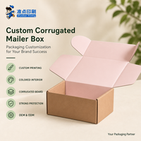 Boîte d'expédition en carton ondulé de luxe réutilisable avec estampage à chaud mat à motif personnalisé pour l'expédition de produits de soin et l'emballage cadeau sur mesure