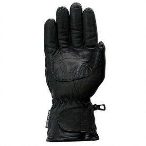<b>Men</b>’s Premium Black <b>Leather</b> <b>Gloves</b> with Zipper Closure Warm Winter Motorcycle Riding <b>Gloves</b> Windproof Outdoor <b>Driving</b> <b>Gloves</b> - Product Image 2