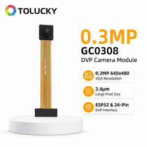 Módulo de Cámara DVP GC0308 de 0.3MP, 24 Pines, 640x480, 30fps, FPC Largo para Desarrollo de MCU ESP32 ESP32-S3 - Product Image 1