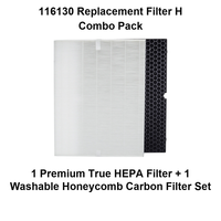 Filter Pengganti Premium 116130 H untuk Pembersih Udara 5500-2 AM80-True HEPA Efisiensi 99,97% Paket Kombo Pelat Karbon yang Dapat Dicuci