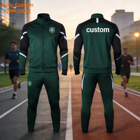 Ensemble survêtement de basket-ball en polyester personnalisé, taille plus, veste et pantalon, pantalon de sport et sweat-shirt d'entraînement