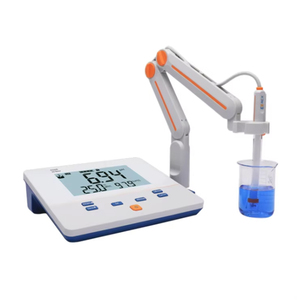Medidor de <span class=keywords><strong>pH</strong></span> de Mesa Digital con Pantalla LCD, Calibración de 1-3 Puntos, Multi-leer, Impermeable, de Alta Precisión para Laboratorio, Modelo PH200E - Product Image 1
