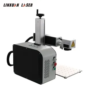 Wuhan Raycus Fonte Marcador Portátil Mini 3D 10w 20W 30W 50W 100w Mopa Color Metal Fiber Gravação Laser Marking Machine preço