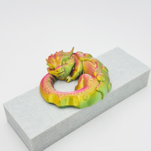 Nouveaux jouets imprimés en 3D sur mesure OEM de l'usine : Donut Dragon, animaux et dinosaures, service d'impression 3D de qualité, vente chaude - Product Image 2