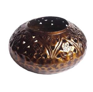 เชิงเทียนอลูมิเนียมสำหรับตกแต่งงานประดิษฐ์ทำด้วยมือลวดลายทองเหลืองโบราณเชิงเทียน - Product Image 1