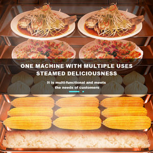 خزانة طهي الأرز بالبخار لتوفير الطاقة الصناعية 24 Trays معدات بخار الطعام - Product Image 4