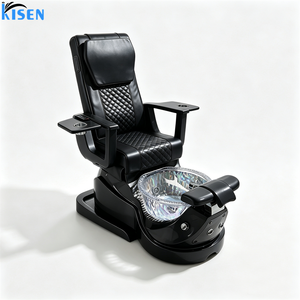 Luxury Tufted Leather Beauty Salon Double Manicure Eyelashes Foot Spa Bench Pedicure Chair Manicure Pedicure Station With Drawer - Product Image 6